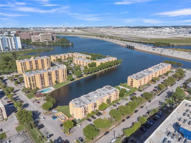 a view of a city and an ocean view