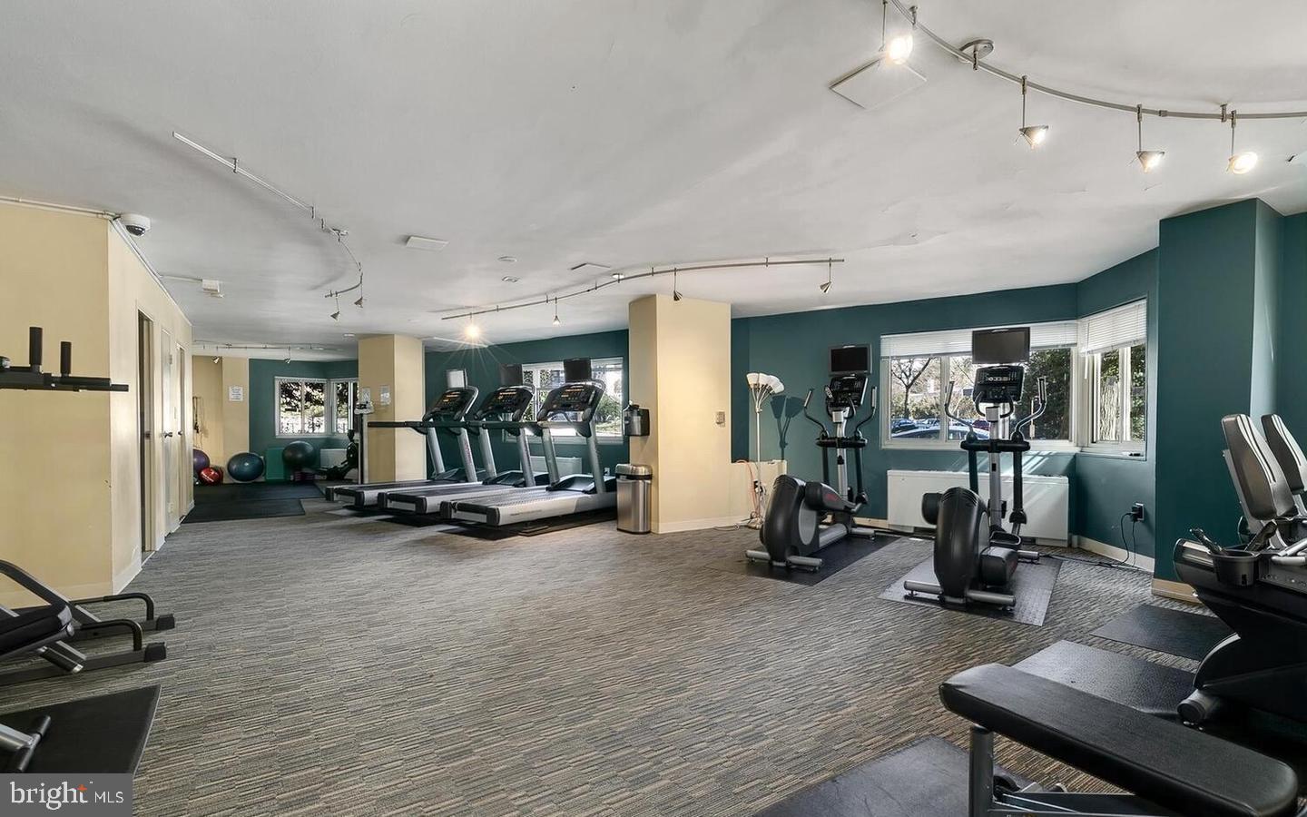 4600 Connecticut Avenue Northwest, Unit 601 Washington, DC 20008 - Photo 17 of 21 a view of a room with gym equipment