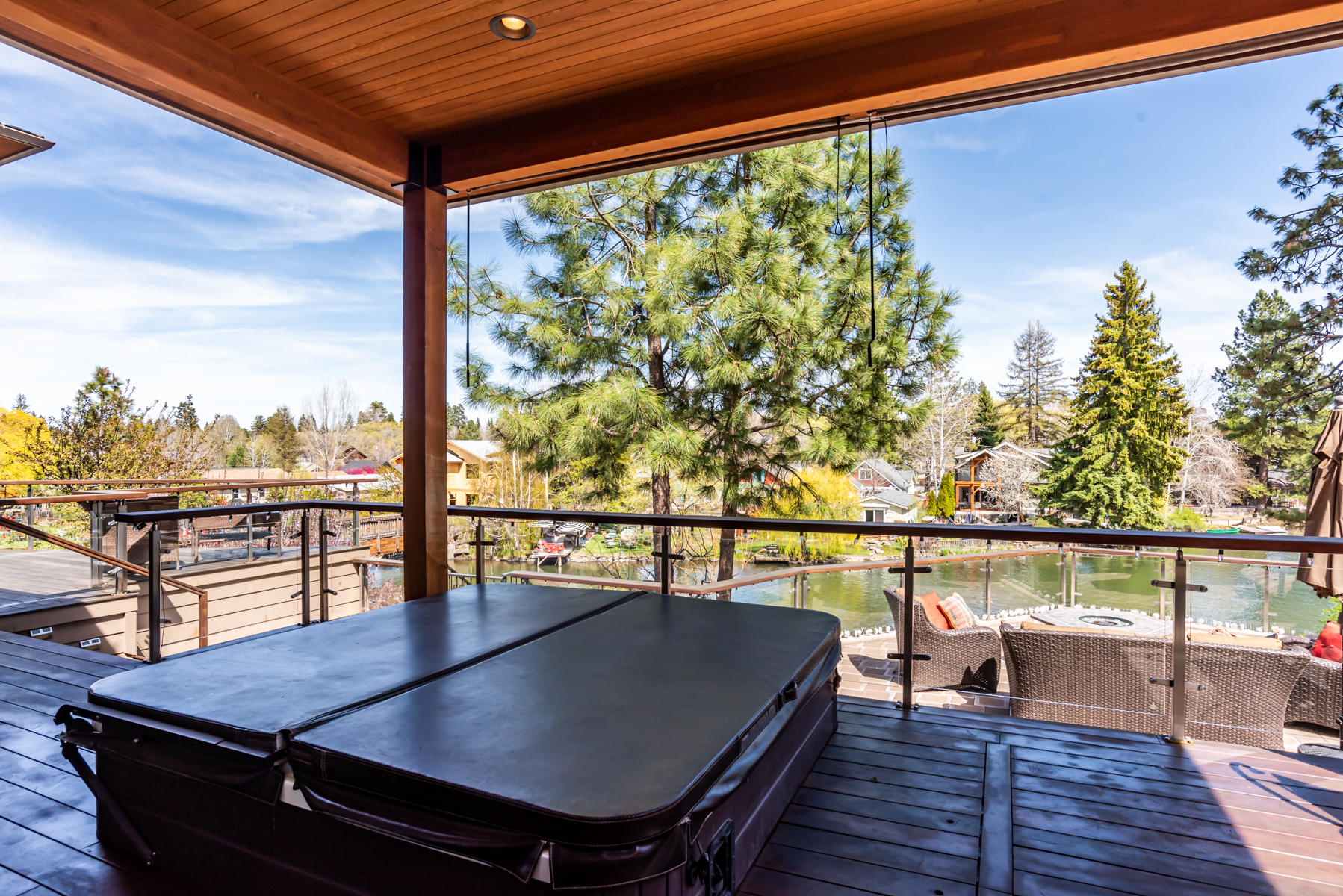 128 Northwest Allen Road Bend, OR 97703 - Photo 17 of 40 Hot tub is just off the master on covered deck