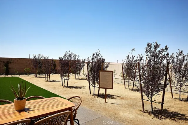 a view of a bench in the terrace