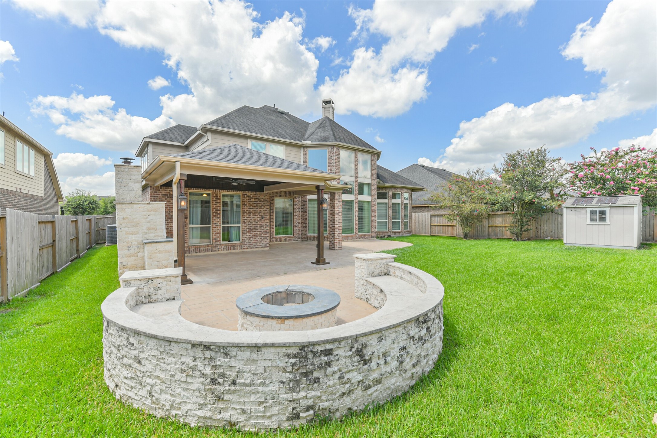 13519 Brant Grove Lane Houston, TX 77044 - Photo 39 of 49 Fire pit entertainment - enjoy warmingup on cold evenings and making smores with the family!