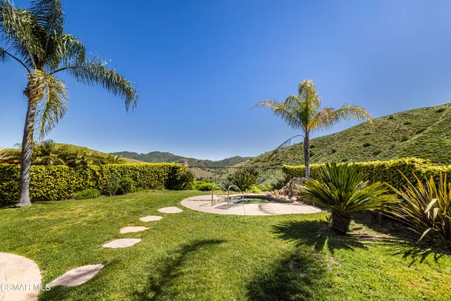 a view of a lake with a mountain in the background