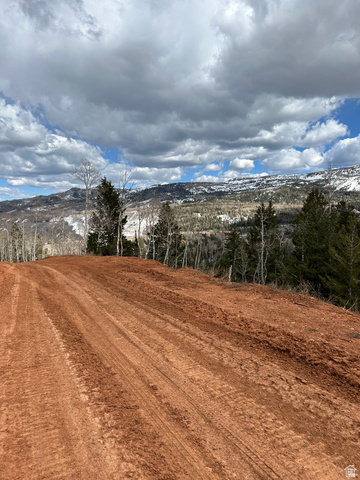 524 West Ski View Drive Brian Head, UT 84719 - Photo 7 of 11 Graded lot featuring rich red soil, surrounded by evergreen and deciduous trees