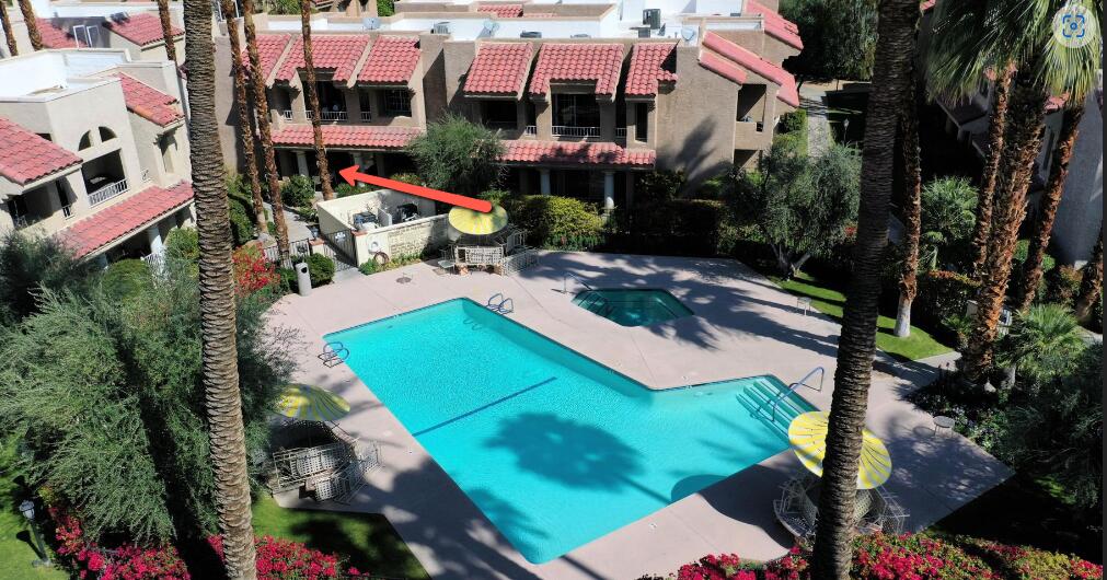 2700 Lawrence Crossley Road, Unit 51 Palm Springs, CA 92264 - Photo 19 of 23 a view of swimming pool with sitting area
