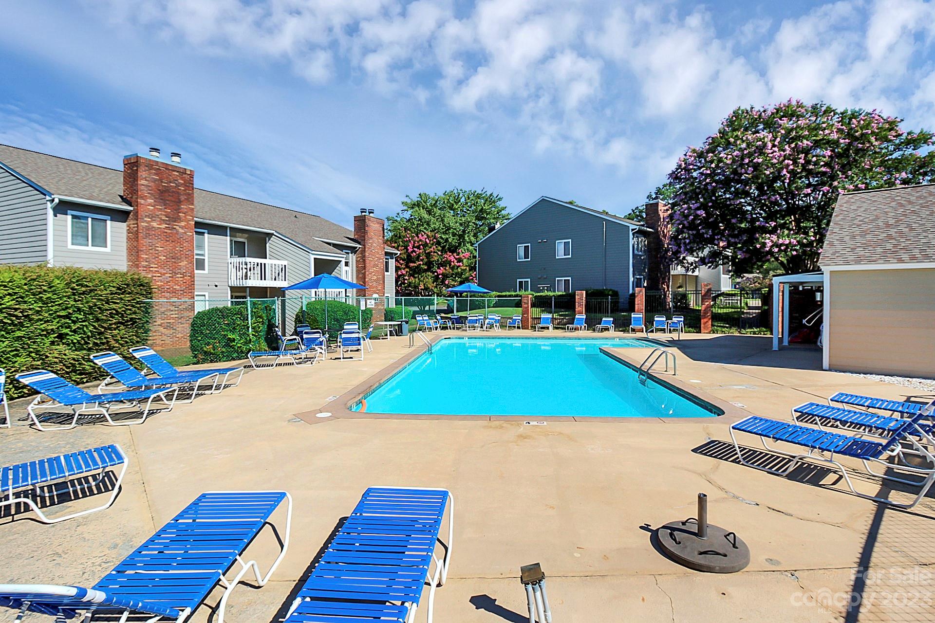 6144 Heath Ridge Court, Unit C Charlotte, NC 28210 - Photo 36 of 36 a view of pool with outdoor seating