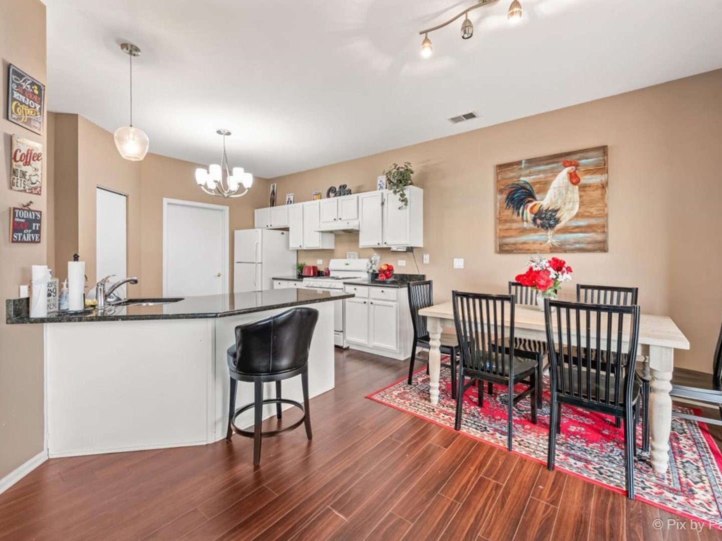 17228 Como Avenue Lockport, IL 60441 - Photo 9 of 32 a kitchen with stainless steel appliances granite countertop a white cabinets and wooden floor