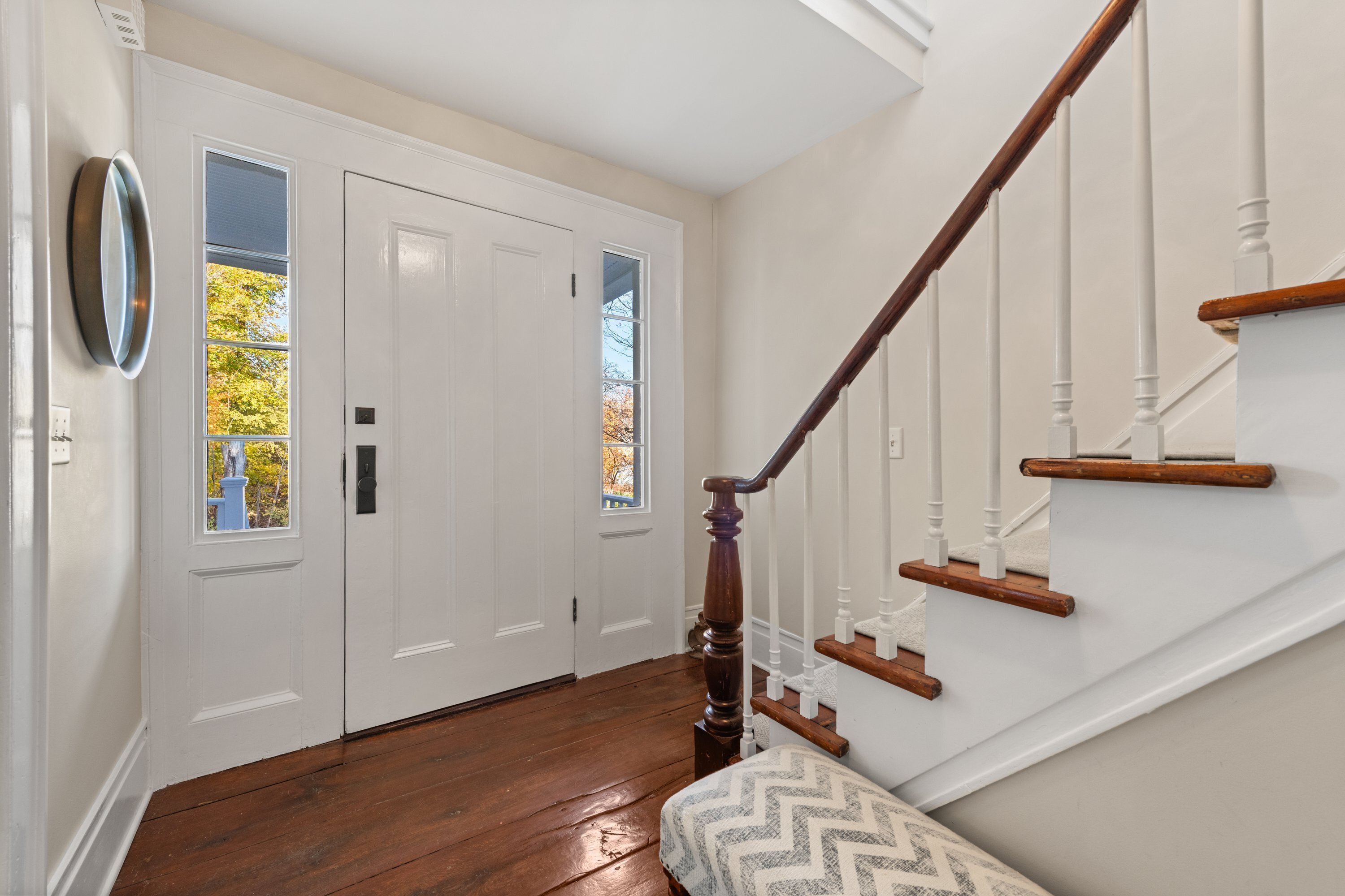 21 Wright Street Westport, CT 06880 - Photo 4 of 24 a view of entryway with wooden floor and staircase