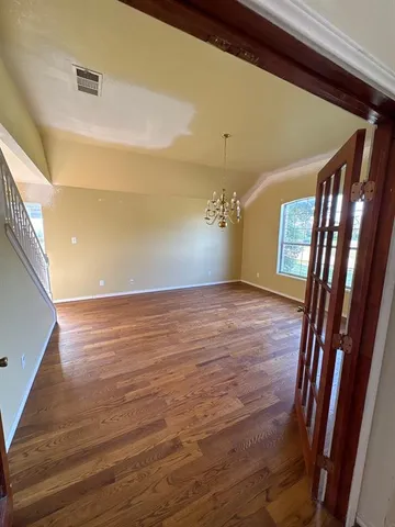 a view of an empty room