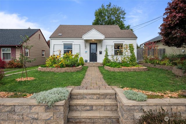 front view of a house and a yard