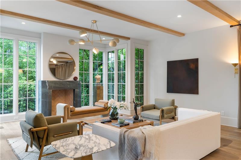 1026 Reeder Circle Northeast Atlanta, GA 30306 - Photo 19 of 95 a living room with furniture and a large window