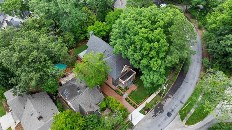 1026 Reeder Circle Northeast Atlanta, GA 30306 - Photo 68 of 95 an aerial view of a house with a yard