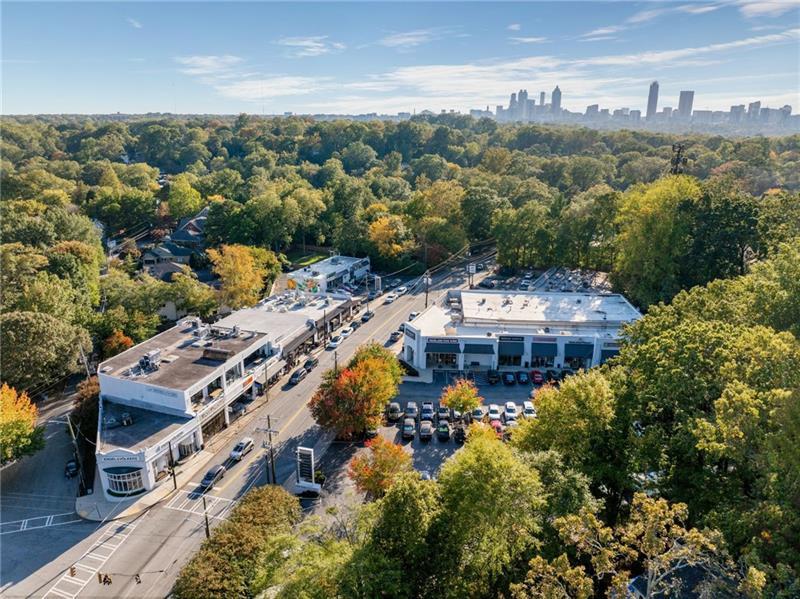 1026 Reeder Circle Northeast Atlanta, GA 30306 - Photo 82 of 95 an aerial view of residential houses with outdoor space and trees
