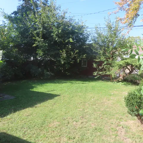 a view of yard with green space