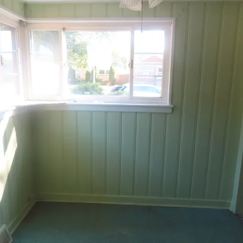 a bathroom with a window