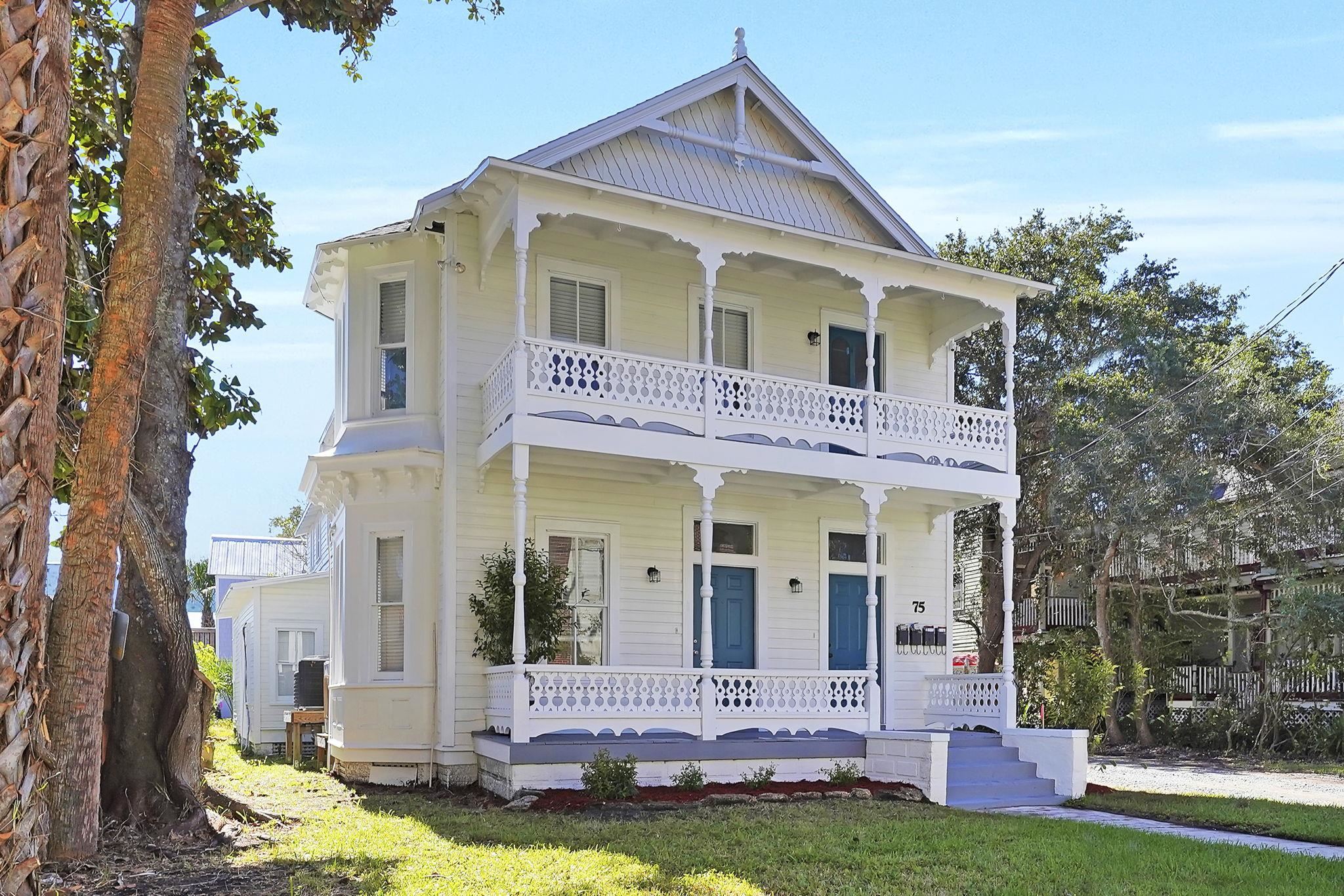 75 Cedar Street St. Augustine, FL 32084 - Photo 2 of 56 front view of a house with a yard