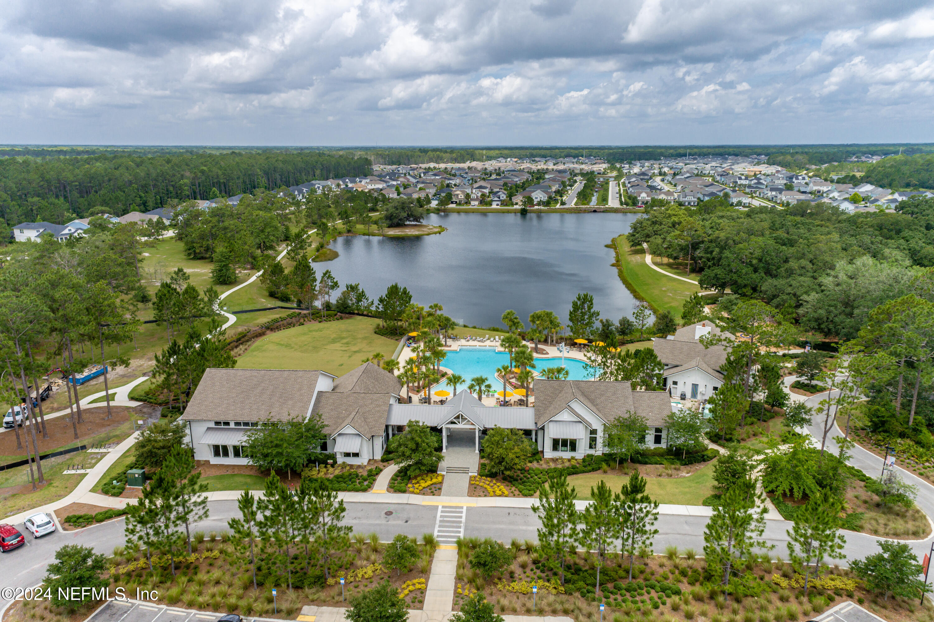 45 Bird Watch Court St. Augustine, FL 32092 - Photo 25 of 37 an aerial view of a residential building and lake view
