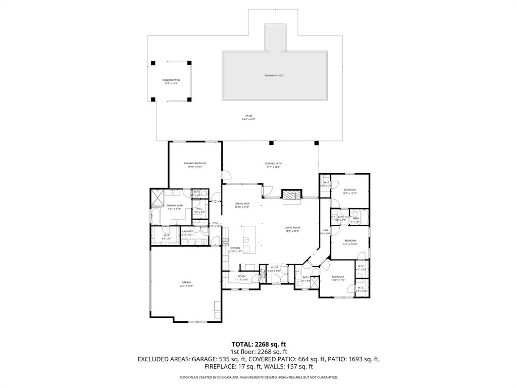 169 Pne Spgs Cove Tuscola, TX 79562 - Photo 40 of 40 a picture of floor plan