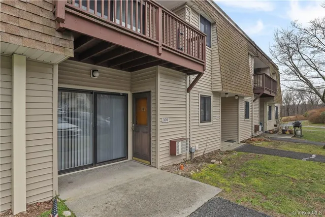 a view of a house with a patio