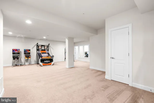 a view of a room with a flat screen tv