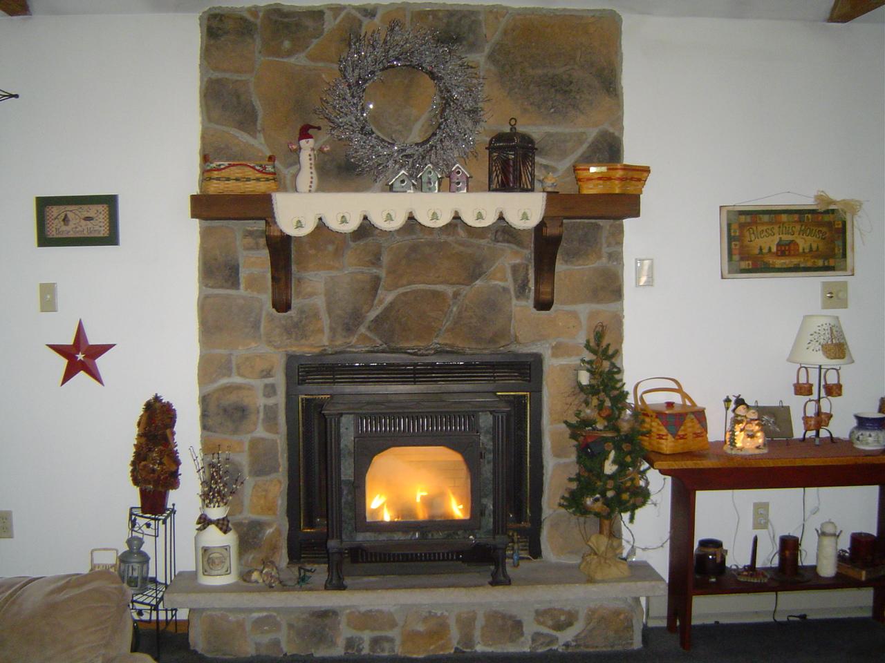 30 Wetzel Road Jim Thorpe, PA 18229 - Photo 8 of 15 floor to ceiling stone fireplace