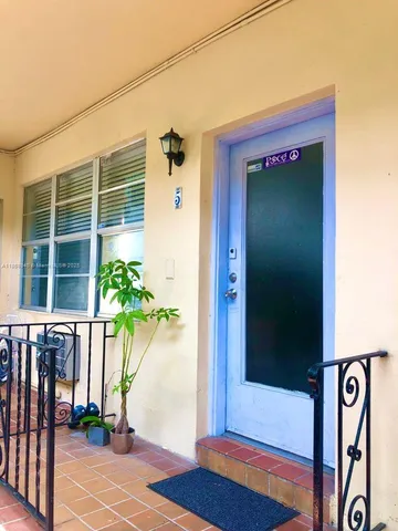 a view of a entryway door