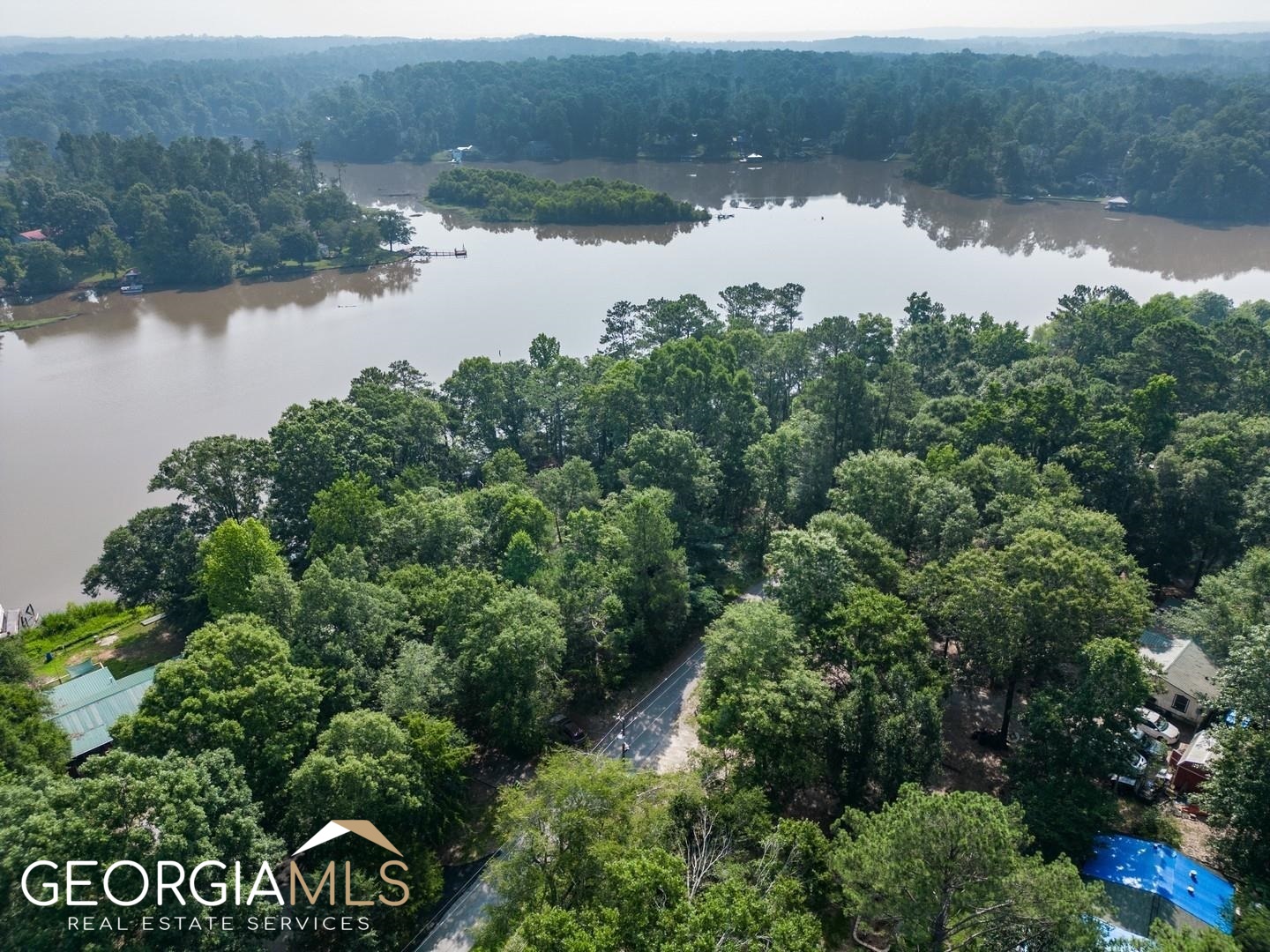 470 Haley Road Jackson, GA 30233 - Photo 7 of 18 an aerial view of a house with a lake view