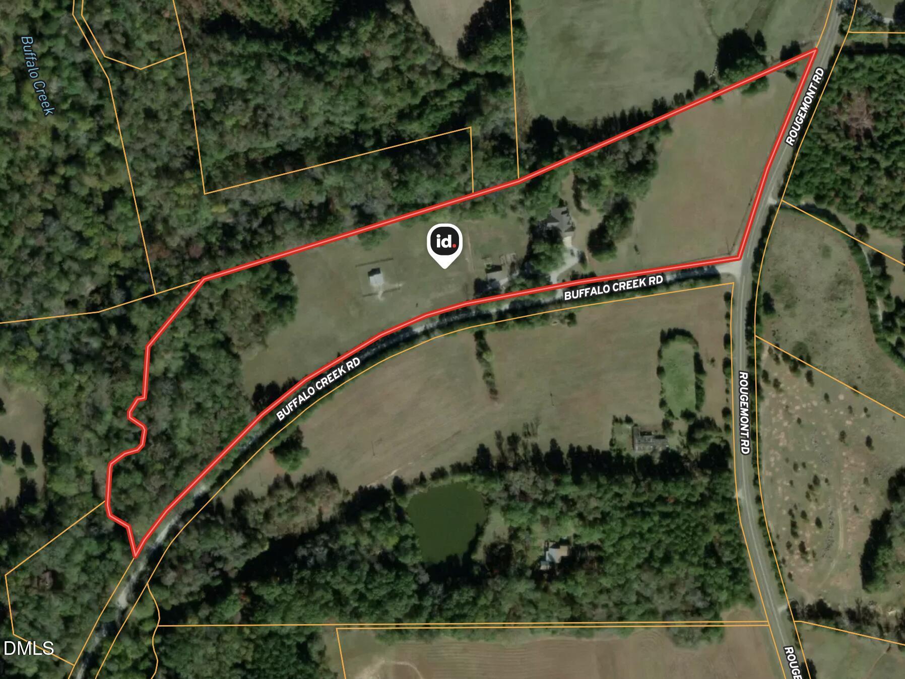 10775 Buffalo Creek Road Rougemont, NC 27572 - Photo 5 of 65 an aerial view of a house with a tennis court