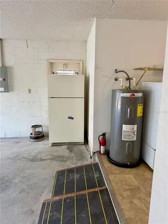 a view of water heater room