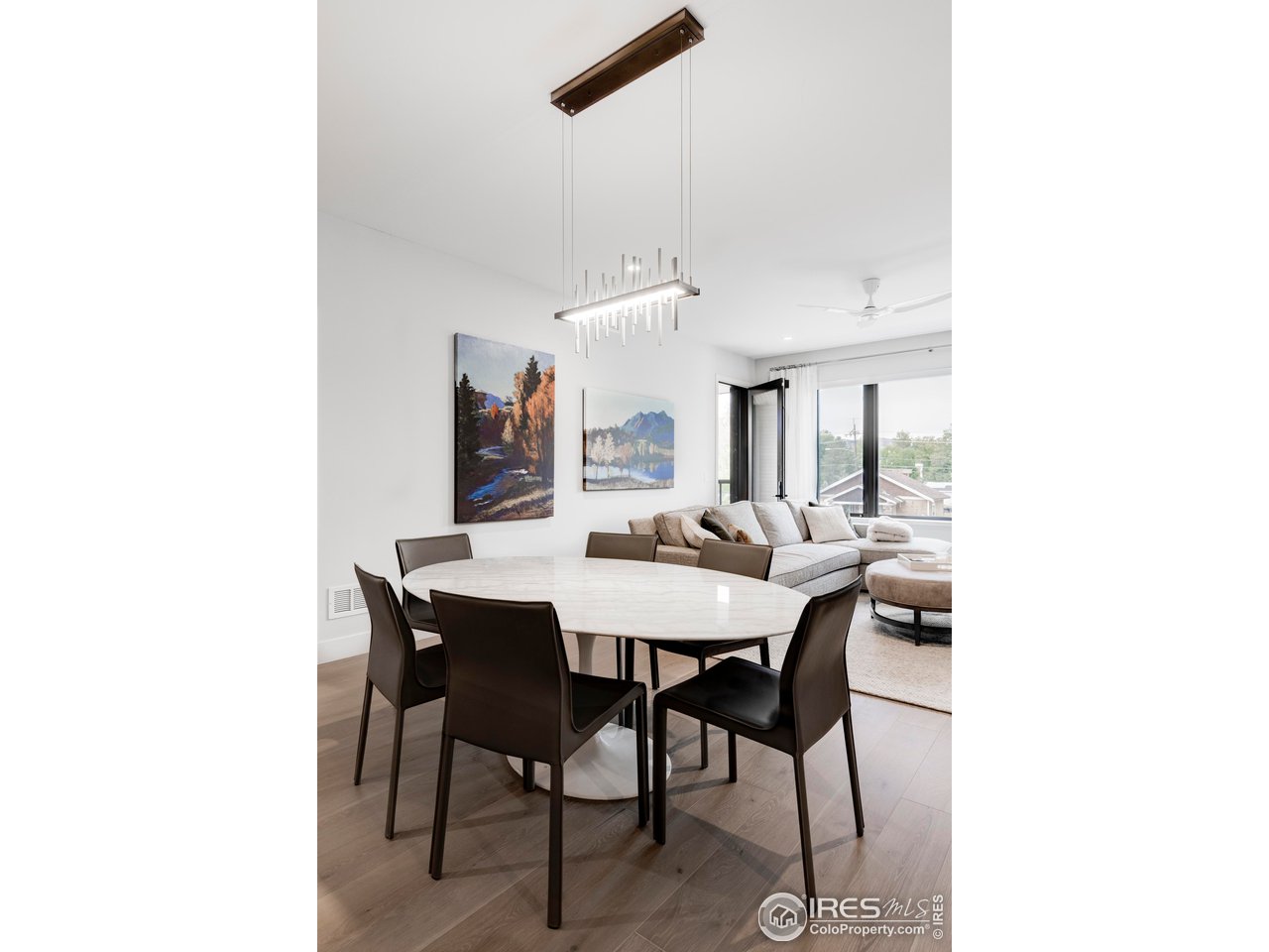 2718 Pine Street, Unit 202 Boulder, CO 80302 - Photo 9 of 33 Dining area w/custom pendant fixture