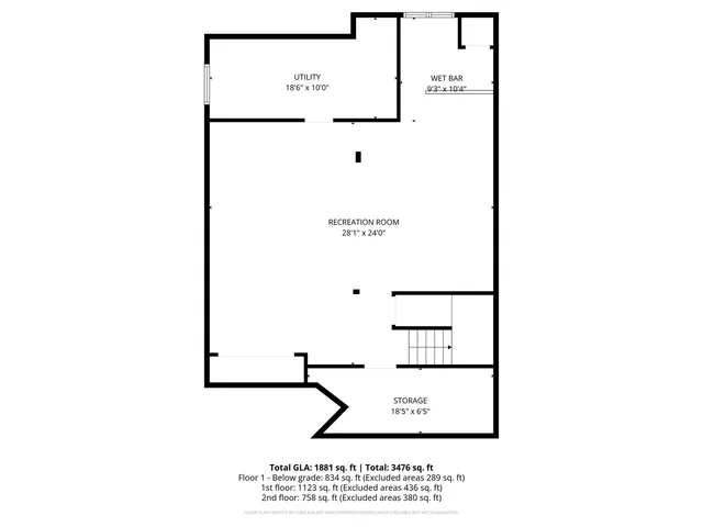 a picture of a room with a floor plan