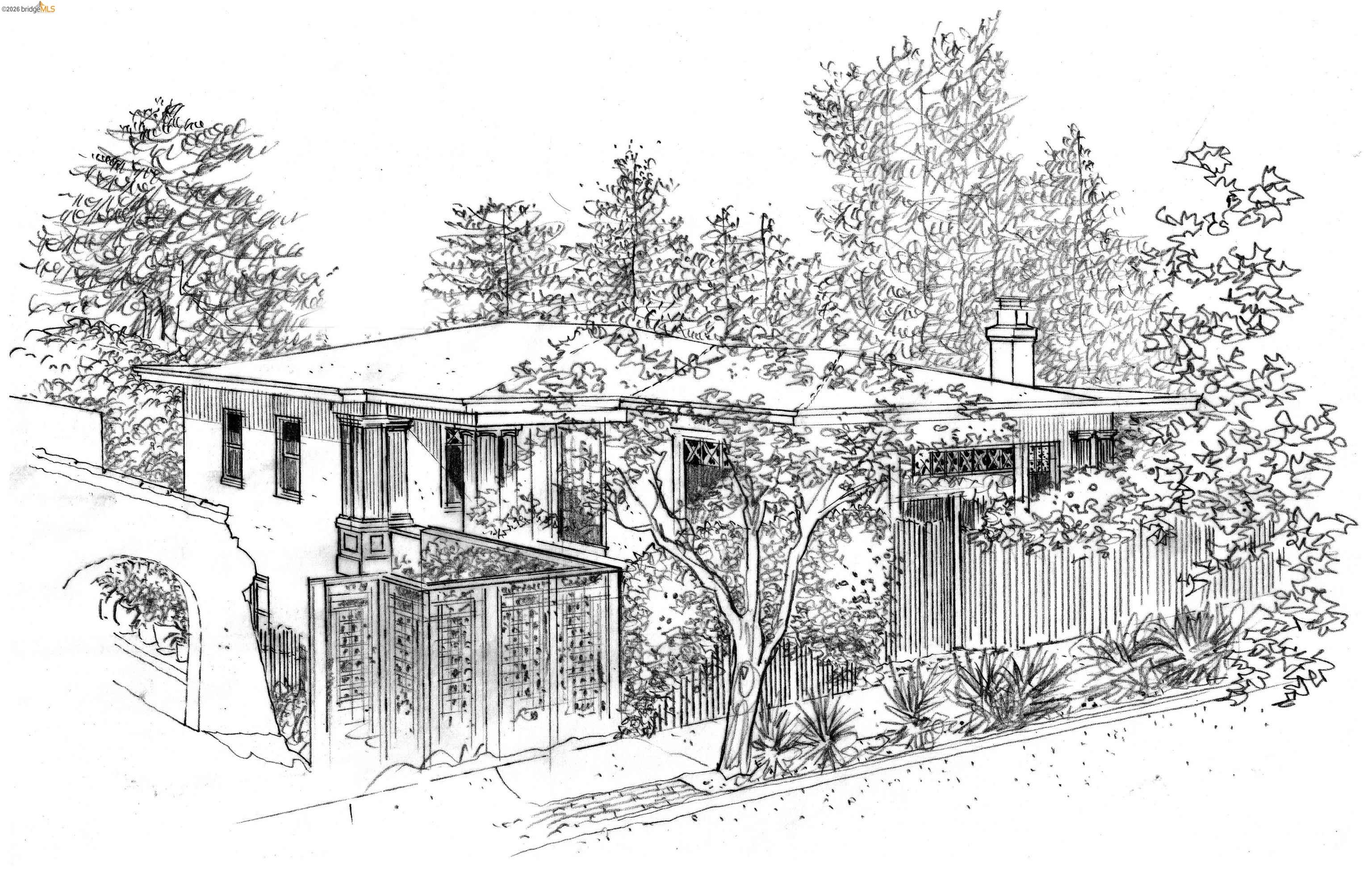 664 Vincente Avenue Berkeley, CA 94707 - Photo 53 of 54 Architectural Rendering. Illustrating the exterior facade of the property