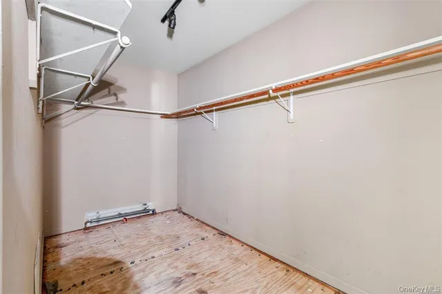 a view of a room with rack on the wall