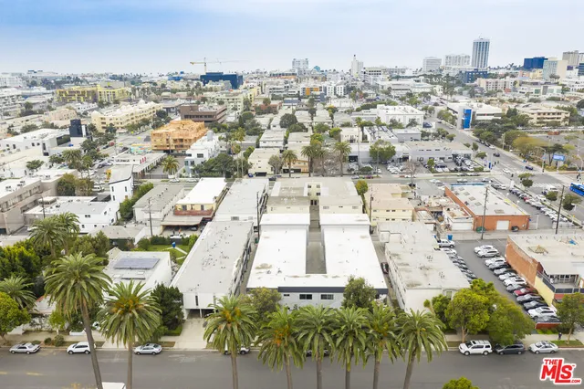 an aerial view of a city