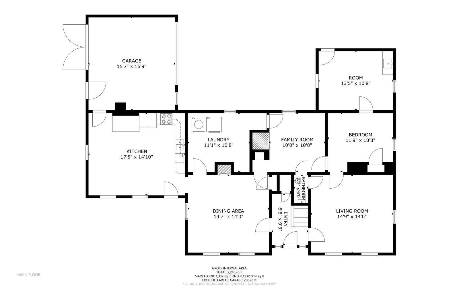 247 Winthrop Center Road Winthrop, ME 04364 - Photo 40 of 42 Main floor plan