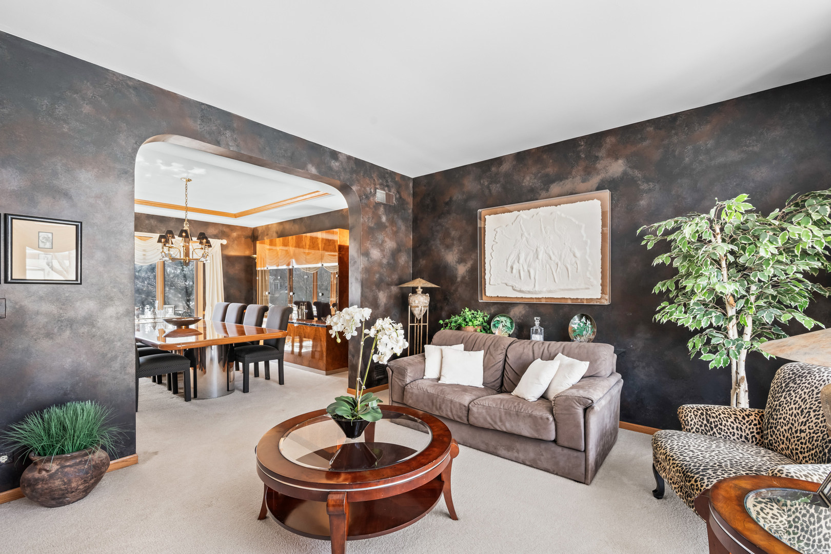 1380 Prestwick Lane Itasca, IL 60143 - Photo 12 of 45 a living room with furniture potted plant and a large window