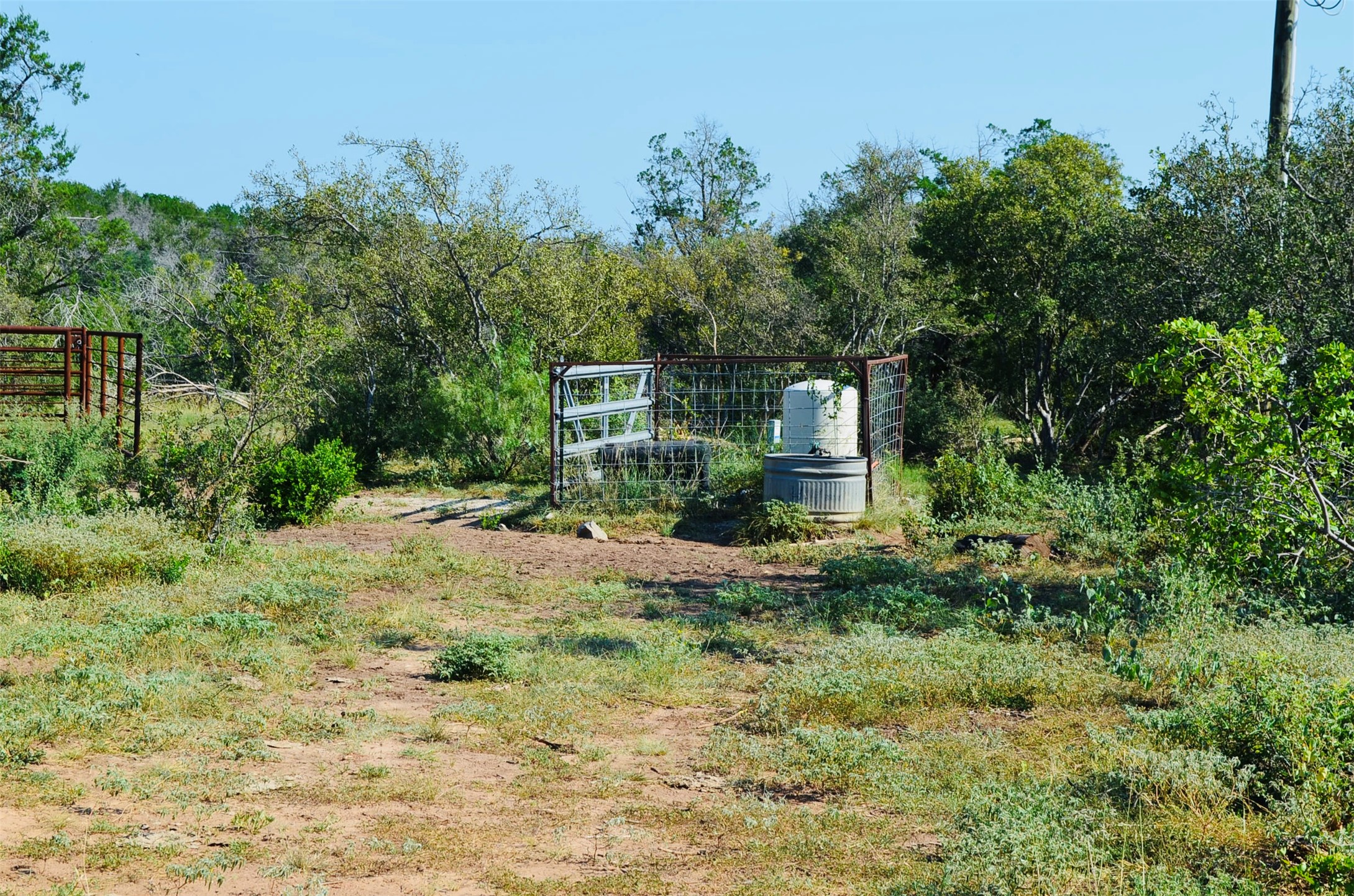 23601 Old Ferry Road, Unit 1 Spicewood, TX 78669 - Photo 26 of 33 a backyard of a house with plants and tree