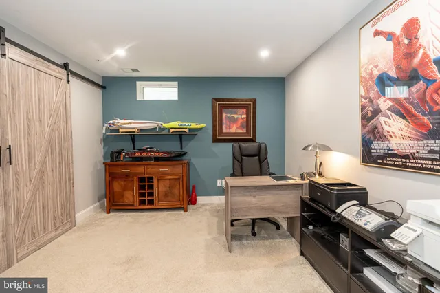 a room with gym equipment