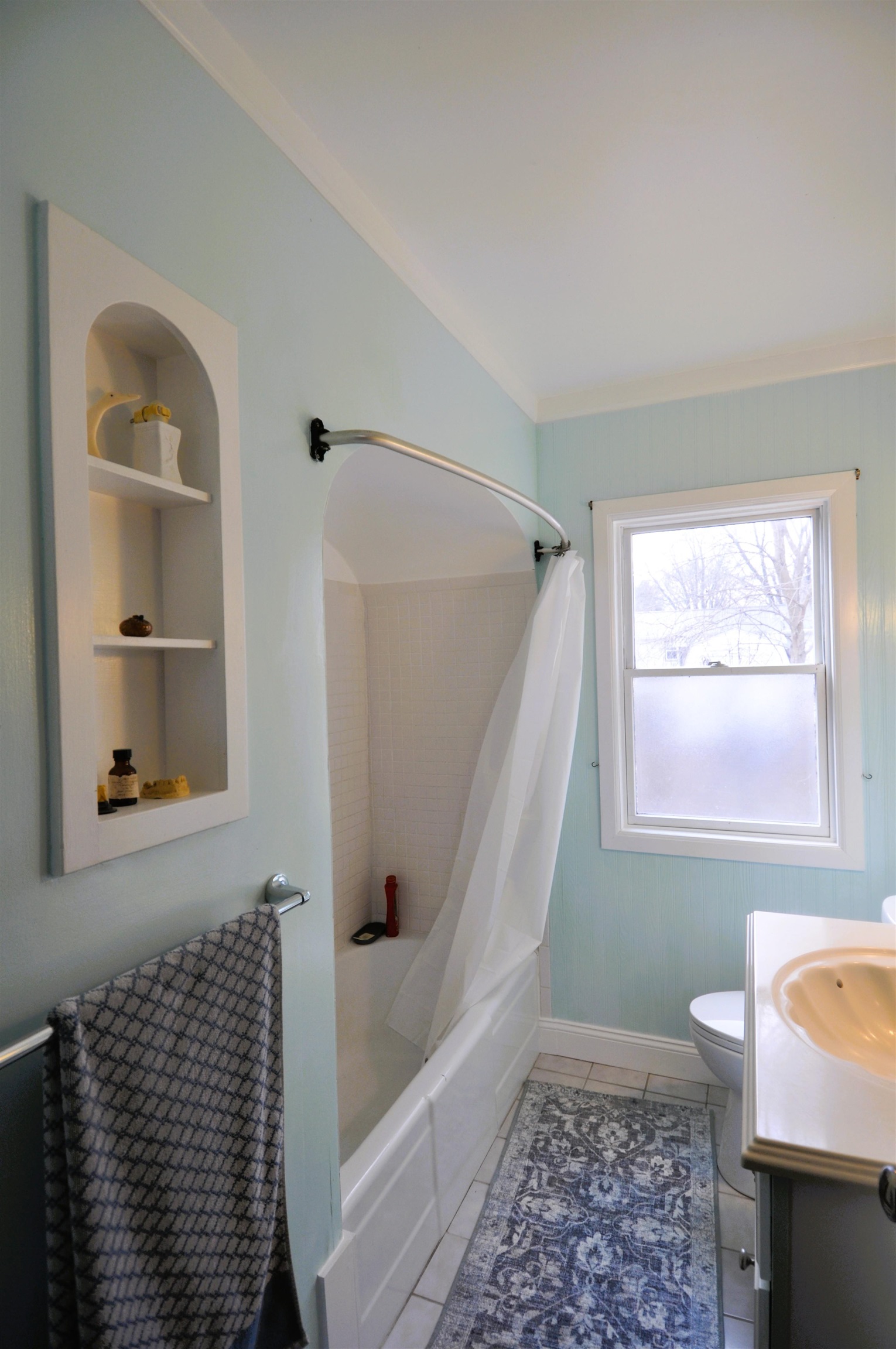 525 Church Street German Valley, IL 61039 - Photo 13 of 25 a bathroom with a bathtub and a shower