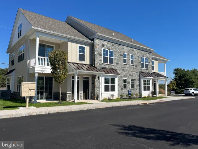 a front view of a building