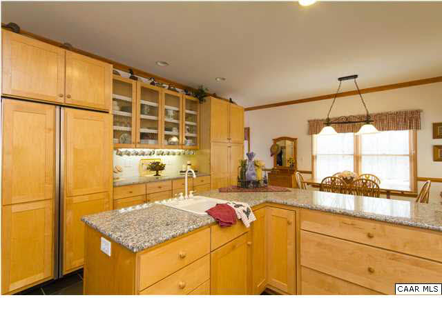 1011 Broken Island Road Palmyra, VA 22963 - Photo 18 of 38 Lots of Granite Countertop Space plus Built-in China Cabinet & Serving Buffet, Under Cabinet Lighting, Built-in Wine Rack