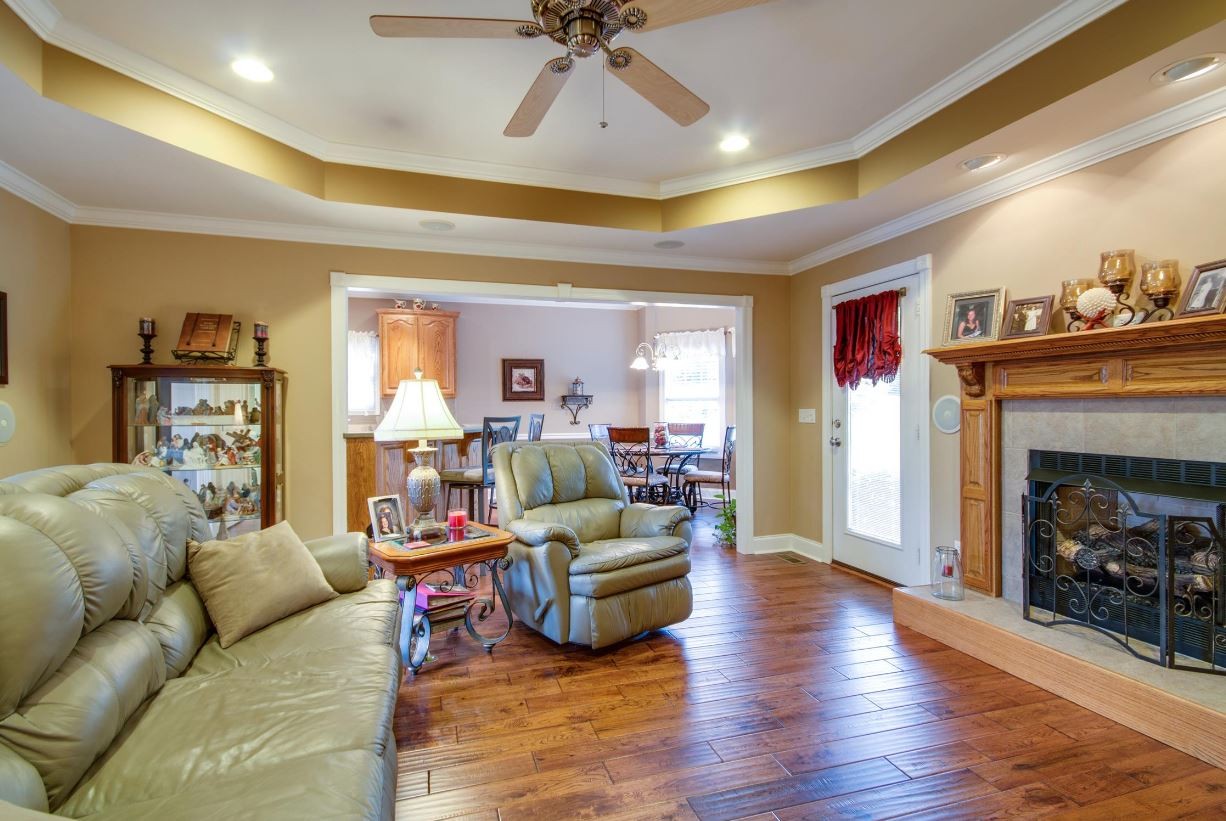 92 Freeman Court Winchester, TN 37398 - Photo 12 of 19 a living room with furniture and a fireplace
