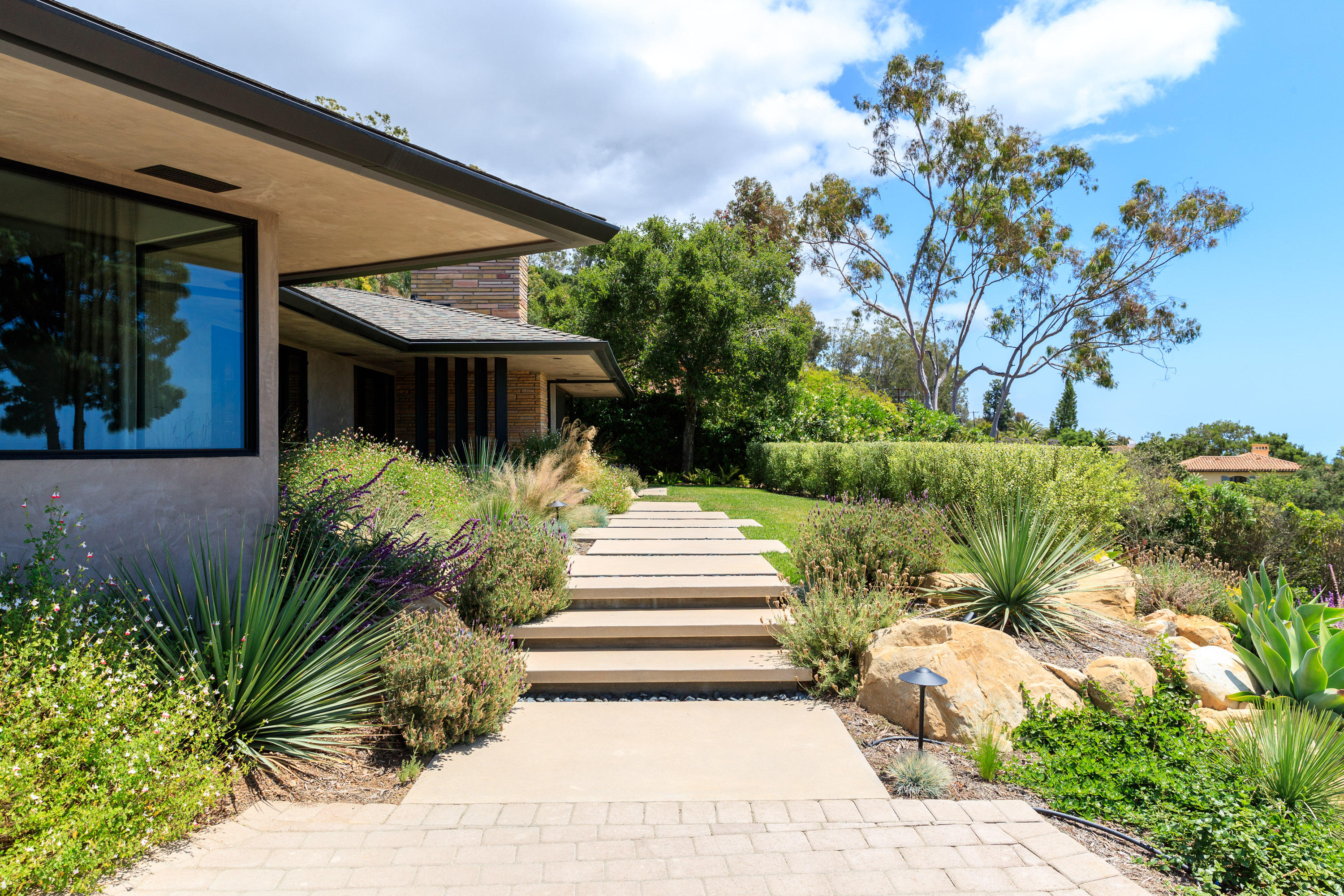 1830 Mission Ridge Road Santa Barbara, CA 93103 - Photo 2 of 4 a view of a house with a yard