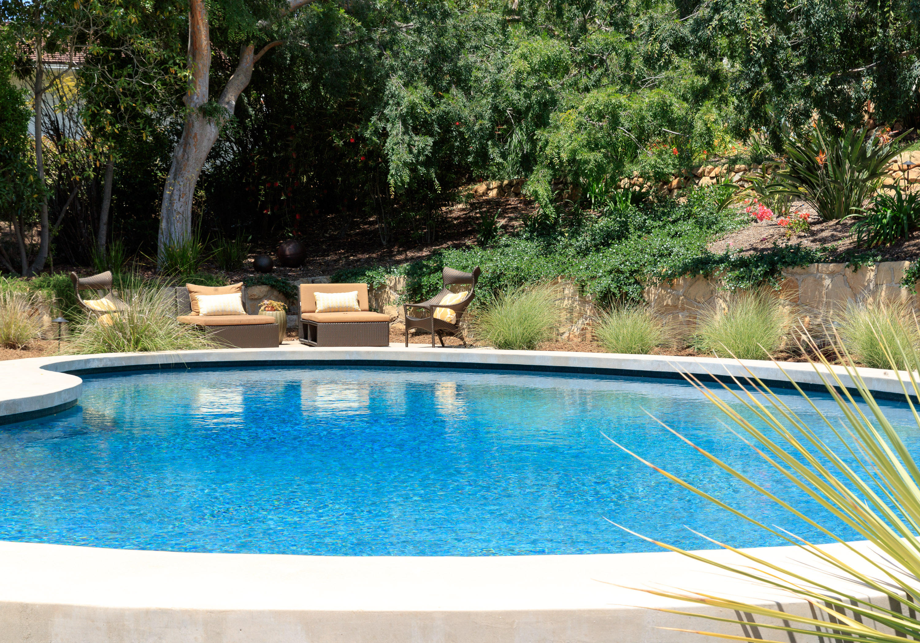1830 Mission Ridge Road Santa Barbara, CA 93103 - Photo 3 of 4 a view of swimming pool with a outdoor seating