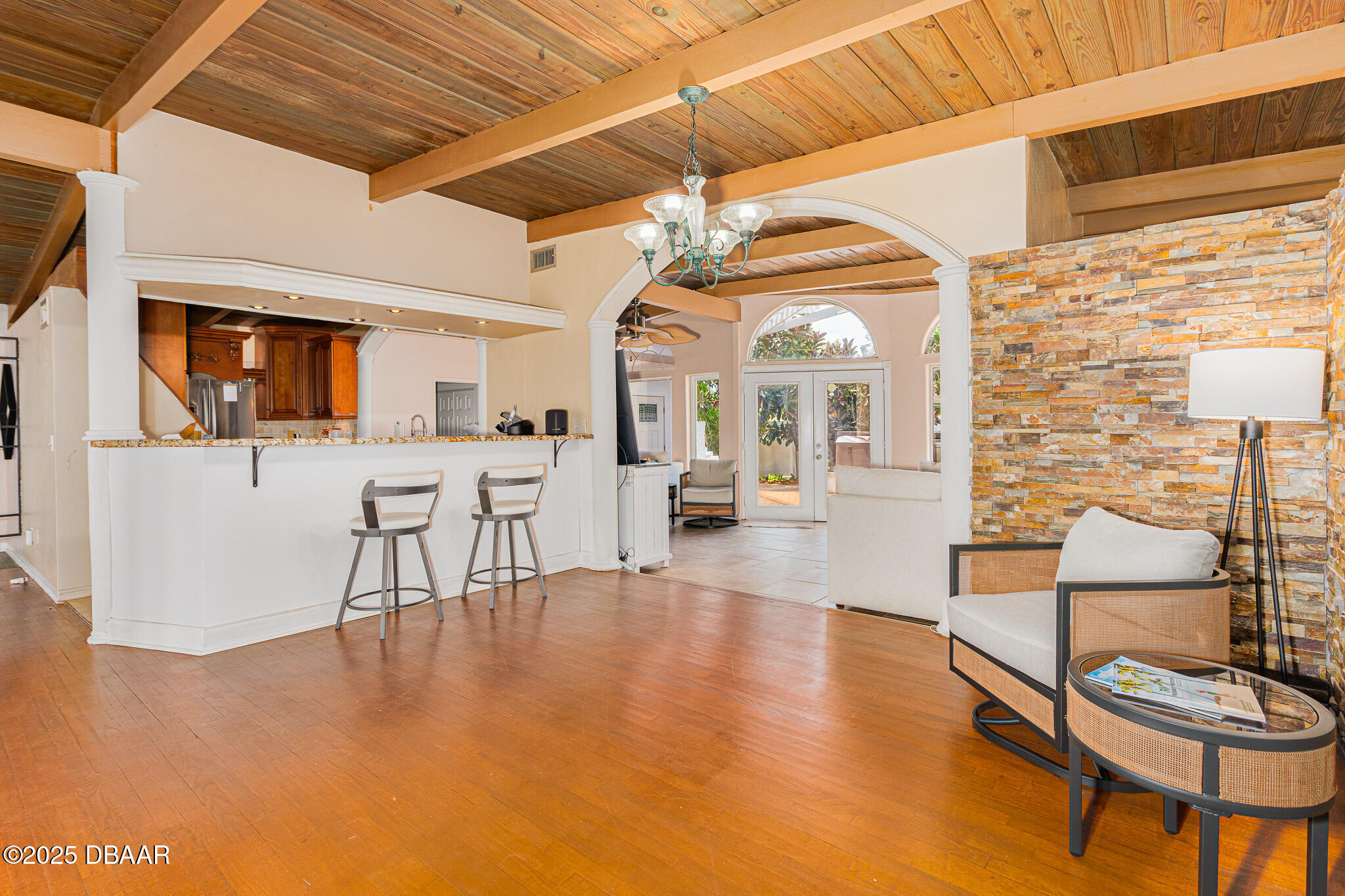46 Oceanview Avenue Ponce Inlet, FL 32127 - Photo 10 of 79 a lobby with furniture and wooden floor