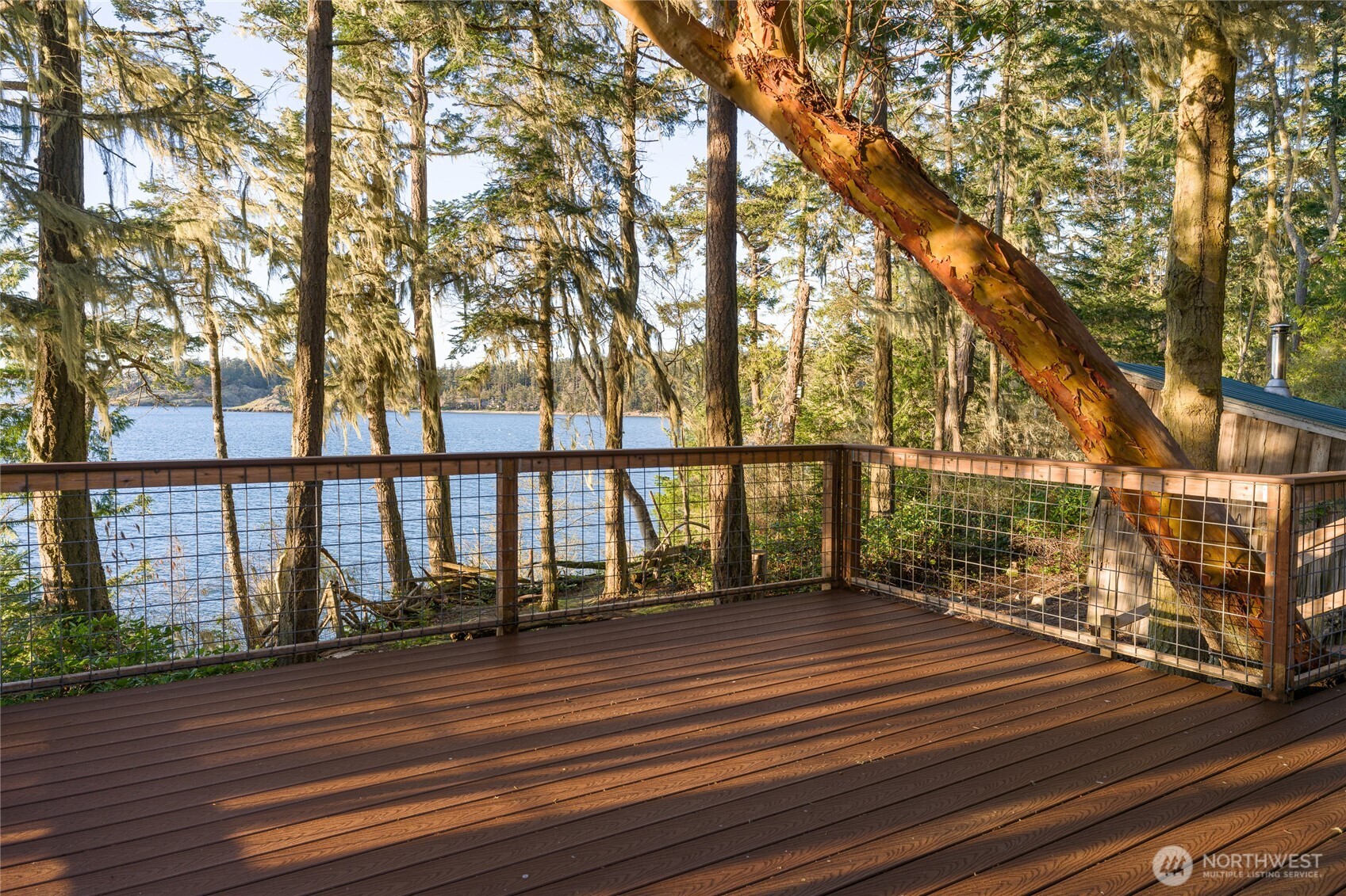 385 Doe Run Road Lopez Island, WA 98261 - Photo 26 of 31 a view of a balcony with staircase