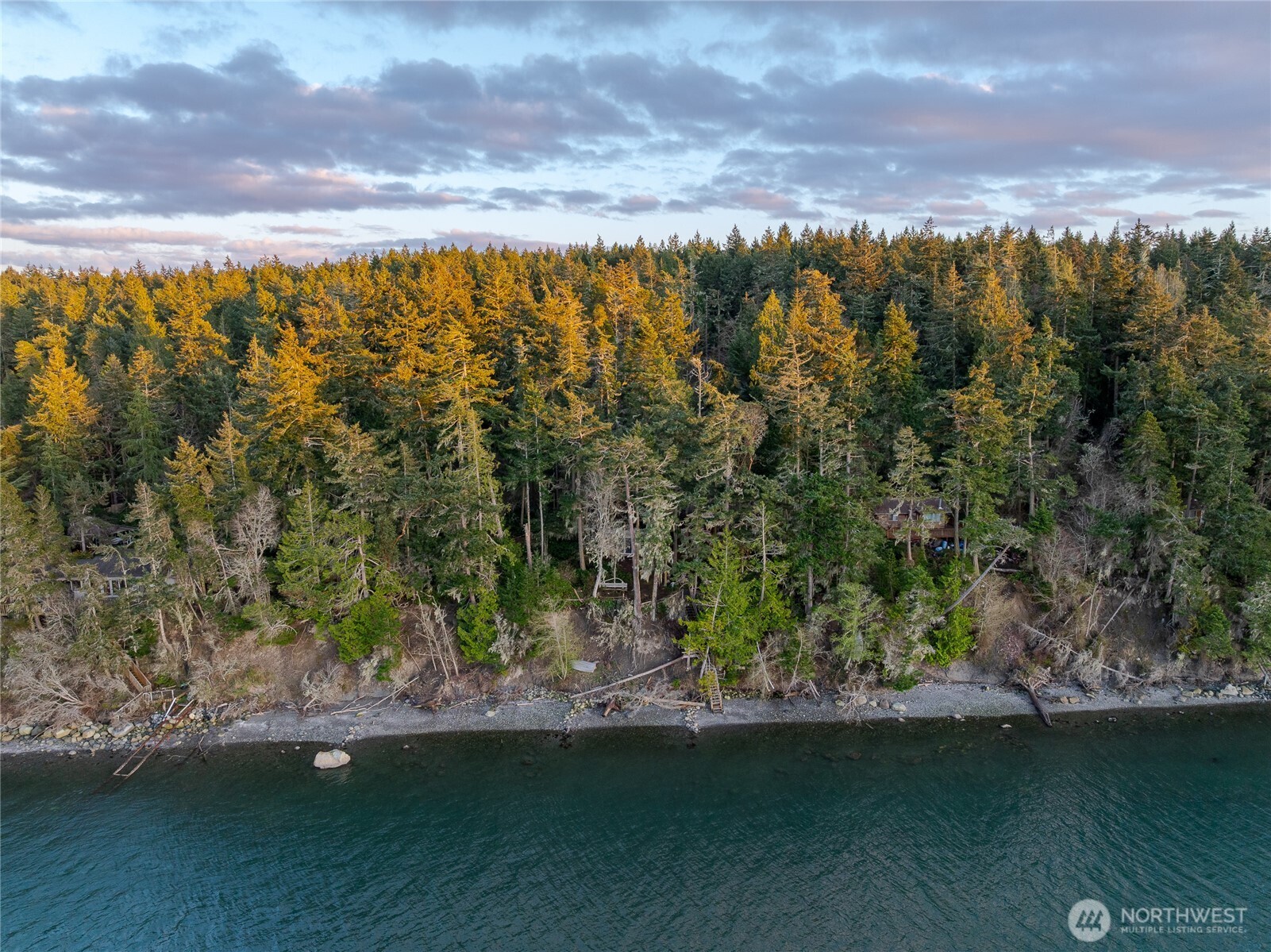 385 Doe Run Road Lopez Island, WA 98261 - Photo 7 of 31 an aerial view of residential houses with outdoor space and trees