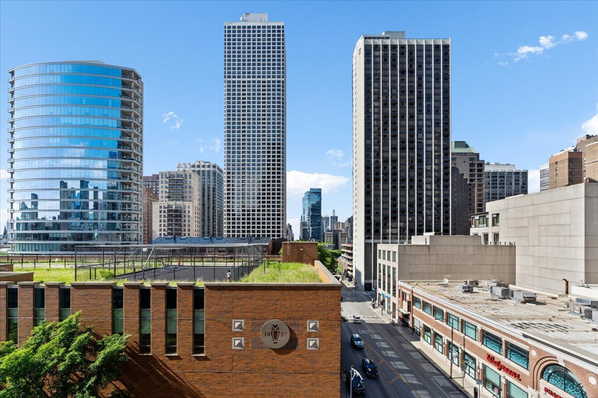 9 West Walton Street, Unit 702 Chicago, IL 60610 - Photo 38 of 38 a view of a city with tall buildings