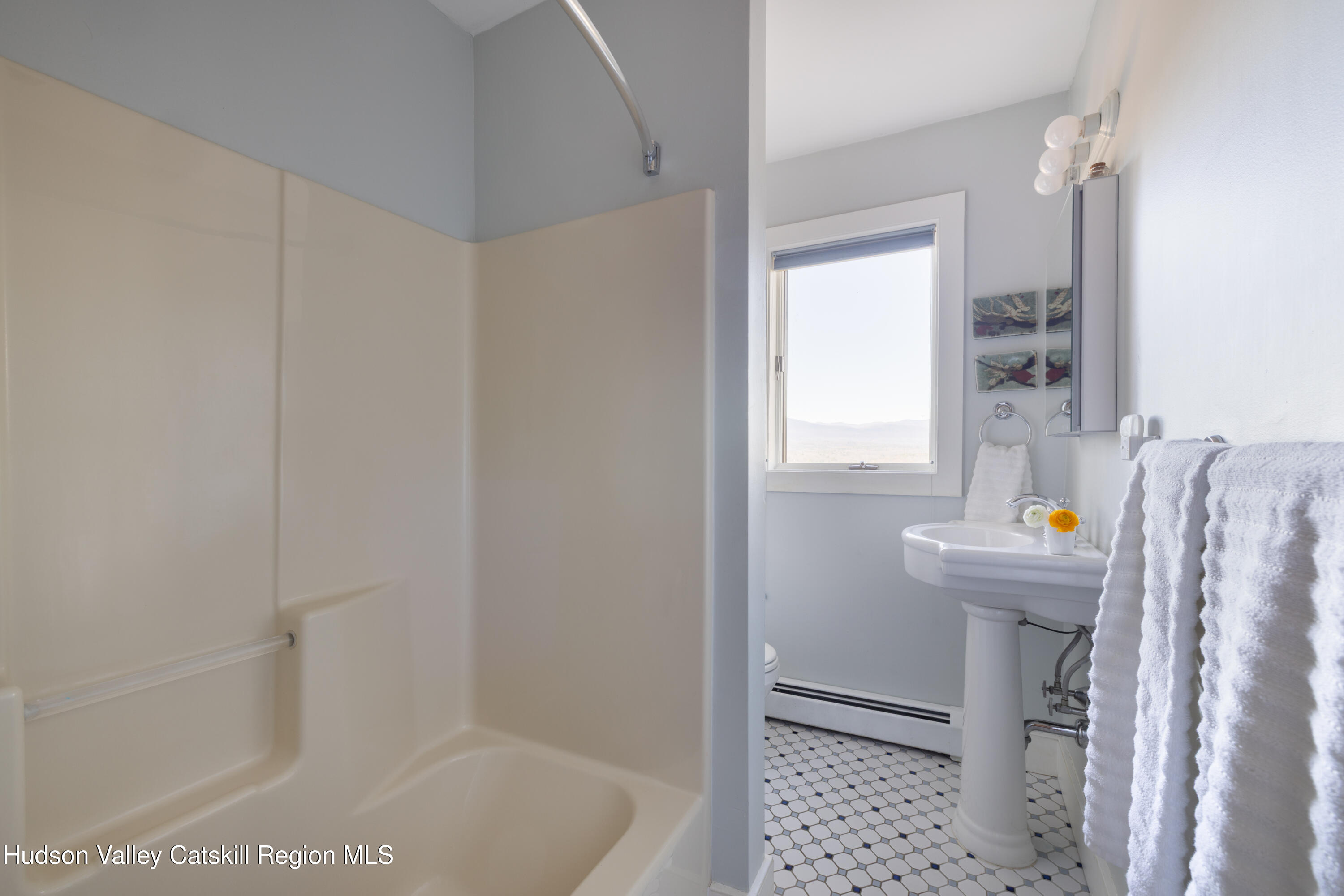827 Ashokan Road Kingston, NY 12401 - Photo 16 of 36 a bathroom with a sink a toilet and shower