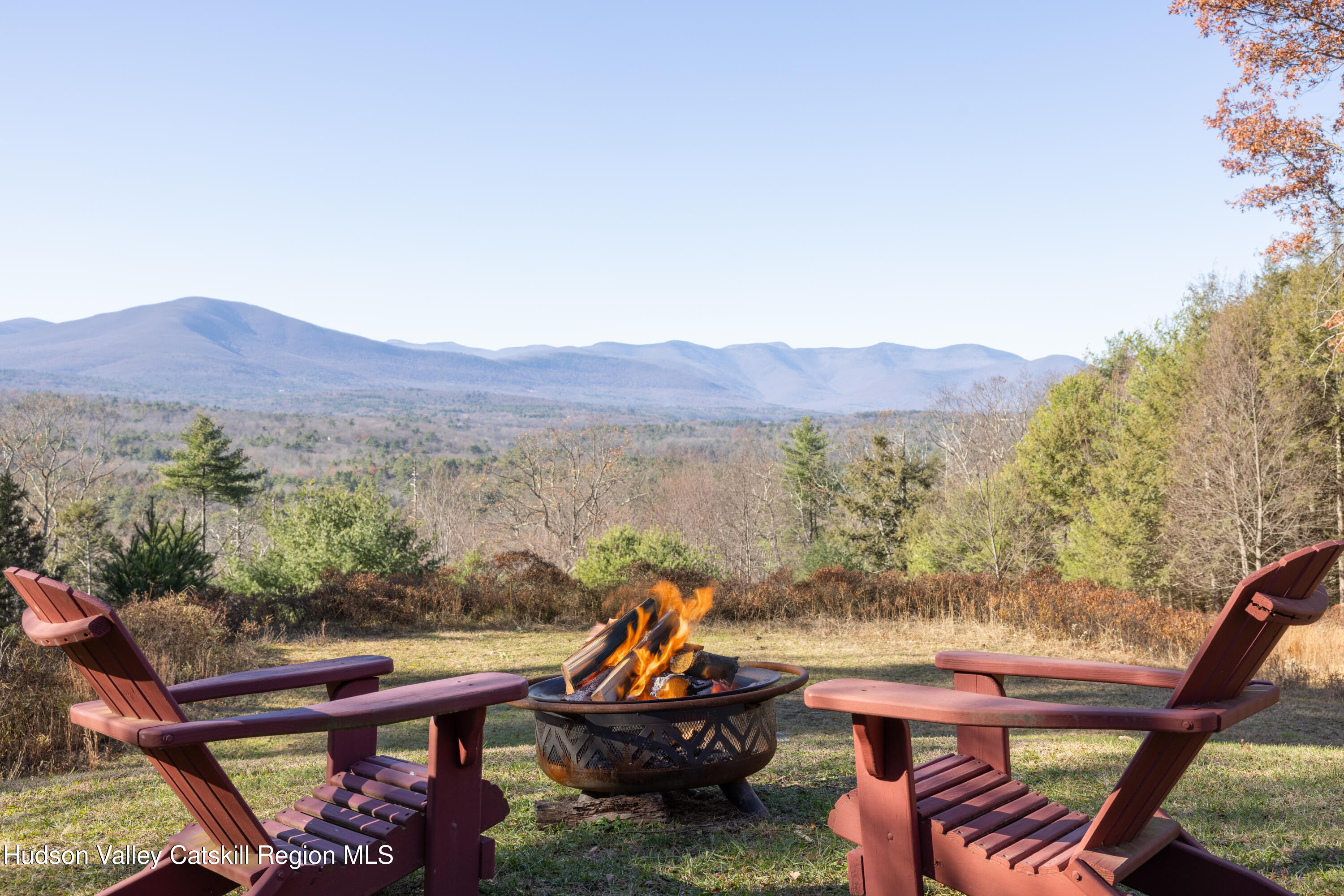 827 Ashokan Road Kingston, NY 12401 - Photo 26 of 36 a view of a terrace with a table and chairs
