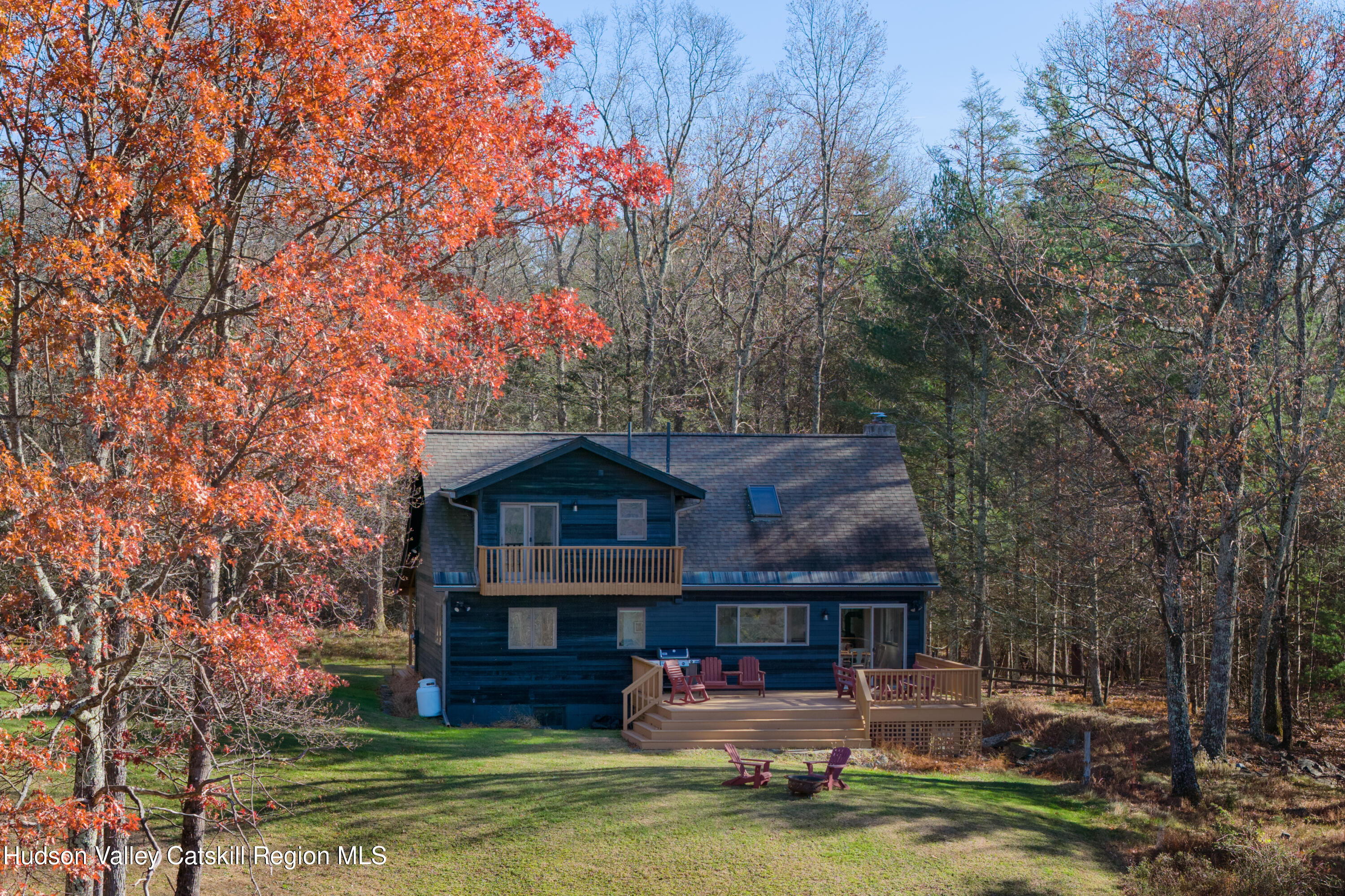 827 Ashokan Road Kingston, NY 12401 - Photo 32 of 36 a front view of house with yard green space and fountain in the back